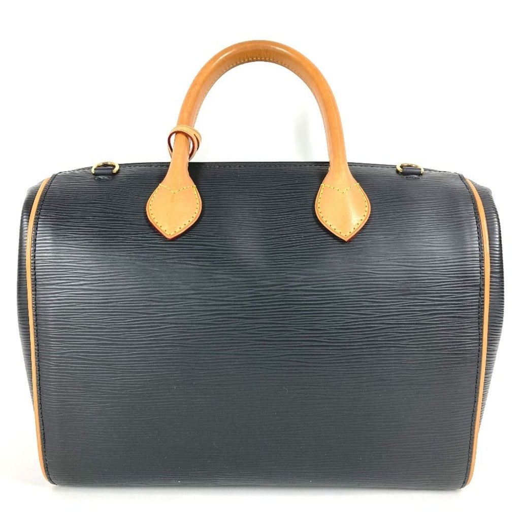 Louis Vuitton Black Noir Epi Leather Boston Bag Handbag Shoulder Bag