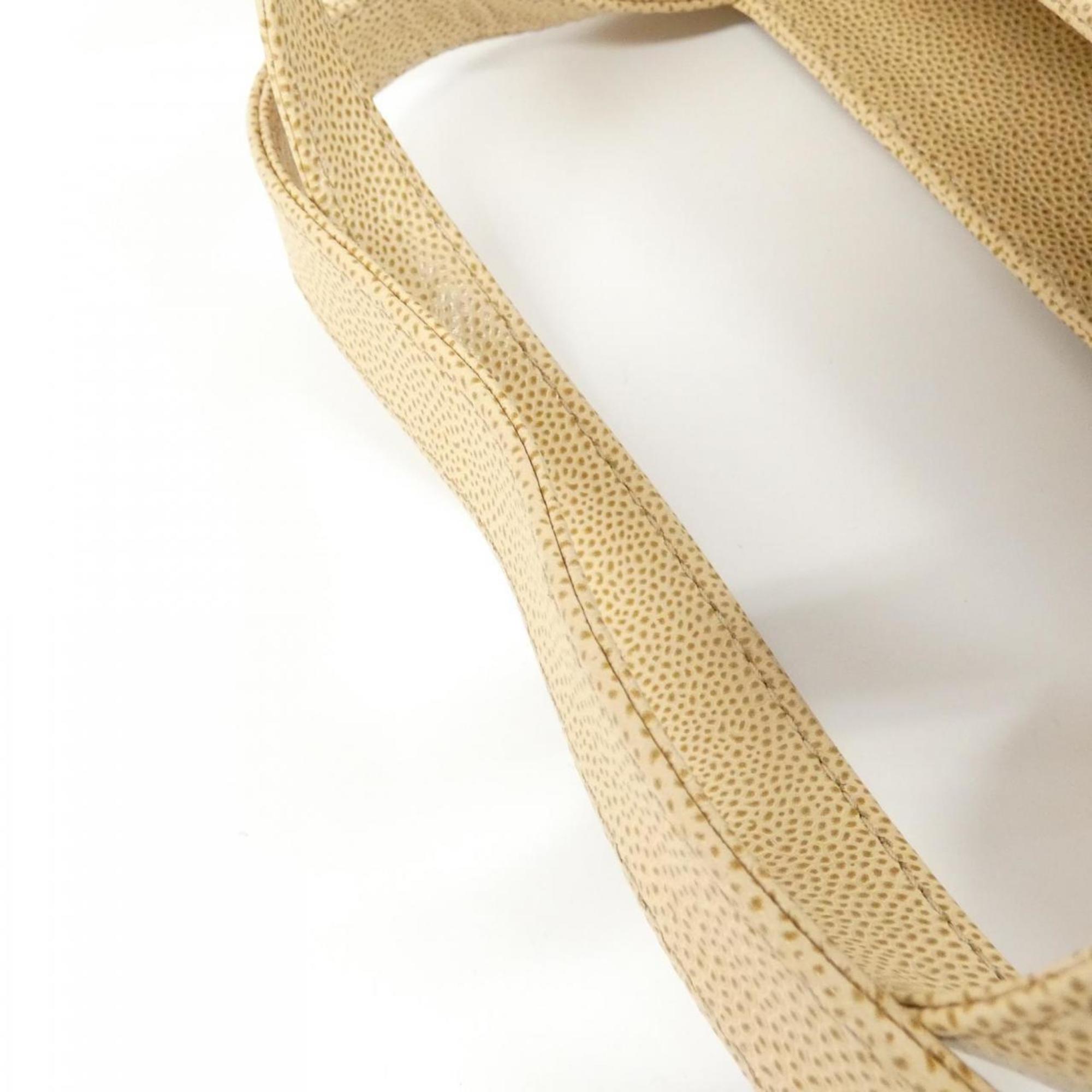 Chanel Beige Caviar Leather Handbag