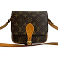 Louis Vuitton Brown Leather Pvc Pochette Shoulder Bag