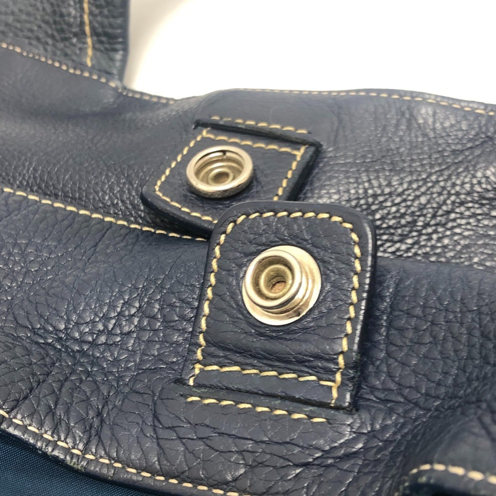 Prada Blue Nylon Tote Bag