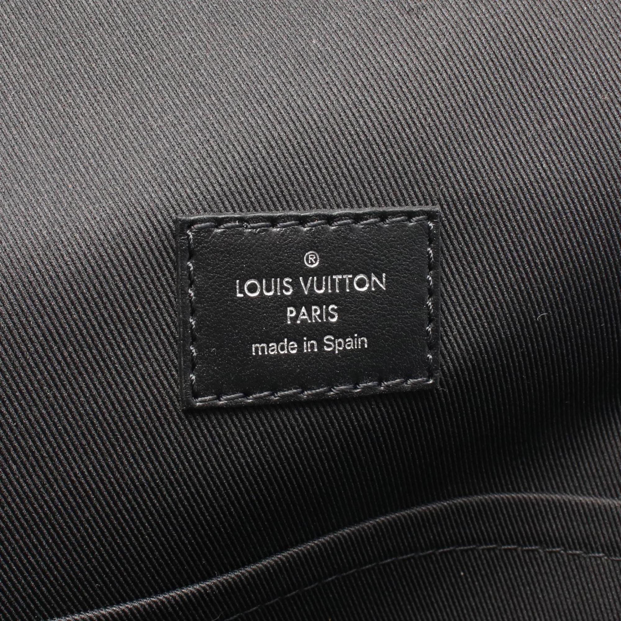 Louis Vuitton Black Damier Graphite Gray Coated Canvas Leather Backpack