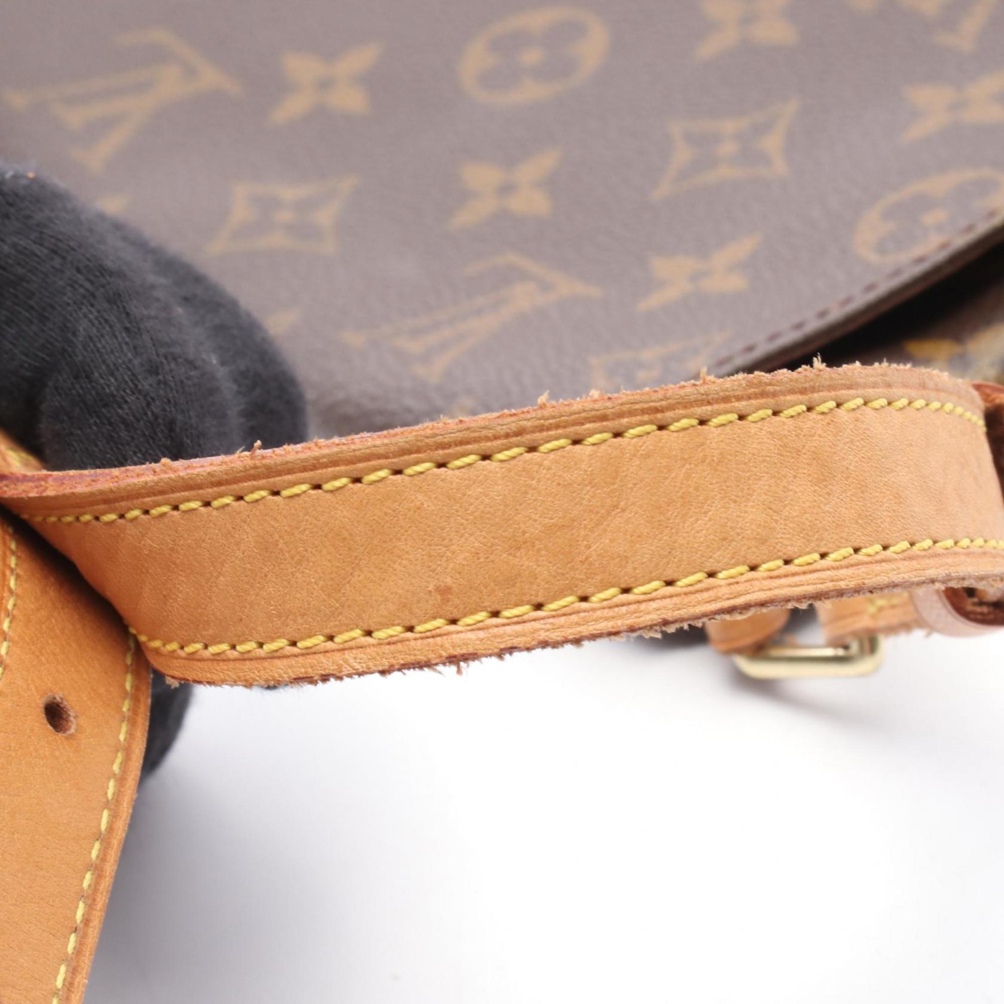 Louis Vuitton Brown Pvc Leather Shoulder Bag