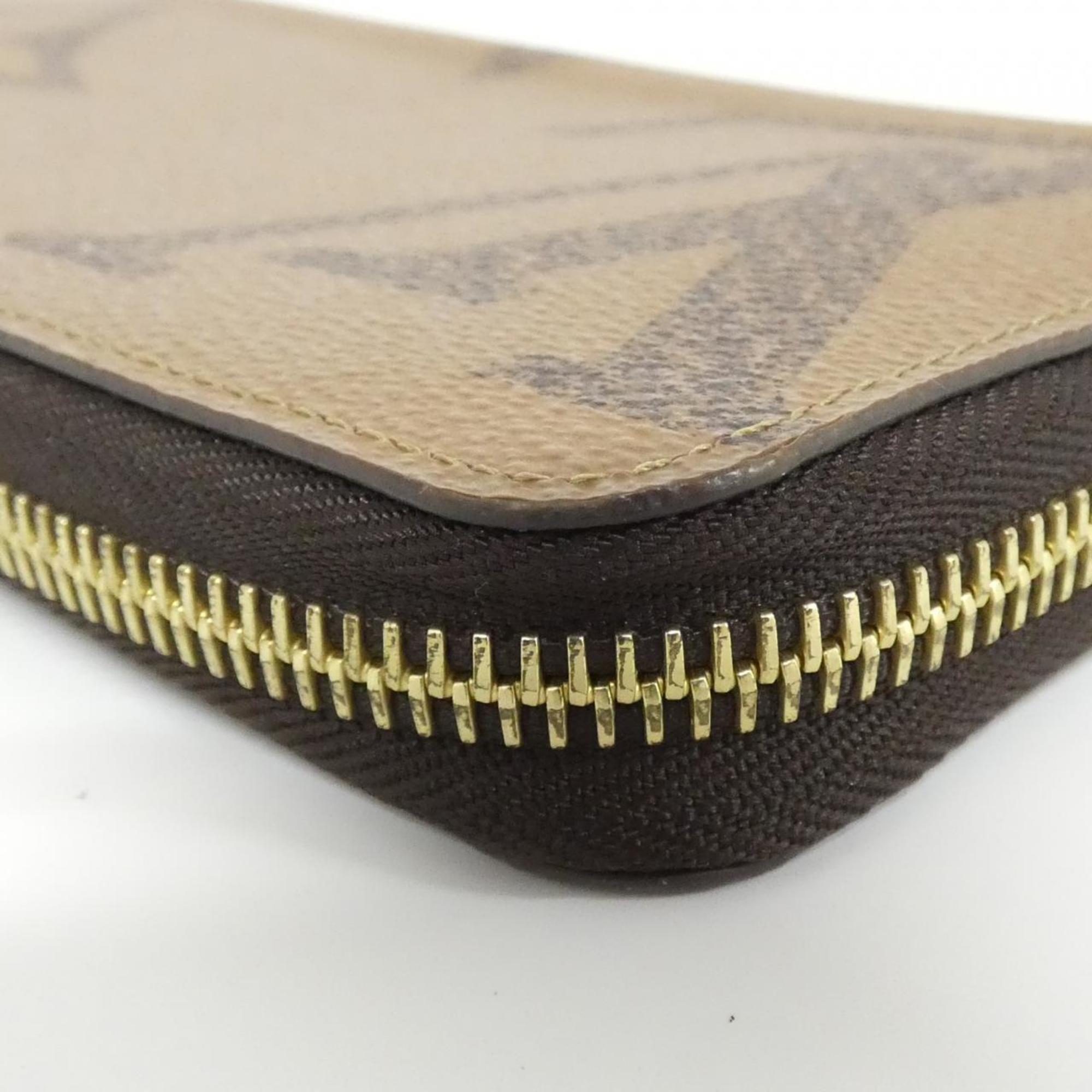 Louis Vuitton Marron Coated Canvas Long Wallet