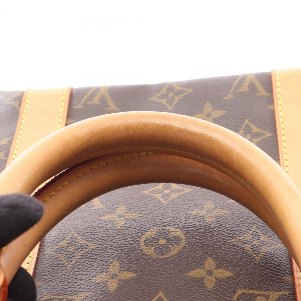 Louis Vuitton Brown Coated Canvas Pvc Monogram Leather Boston Bag