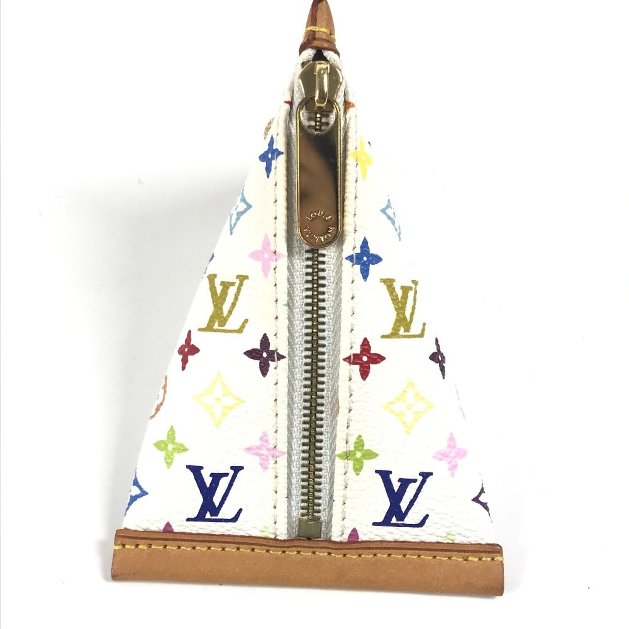 Louis Vuitton Blanc White Monogram Multicolore Coin Purse/Coin Case