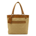 Louis Vuitton Beige Canvas Leather Shoulder Bag Tote Bag