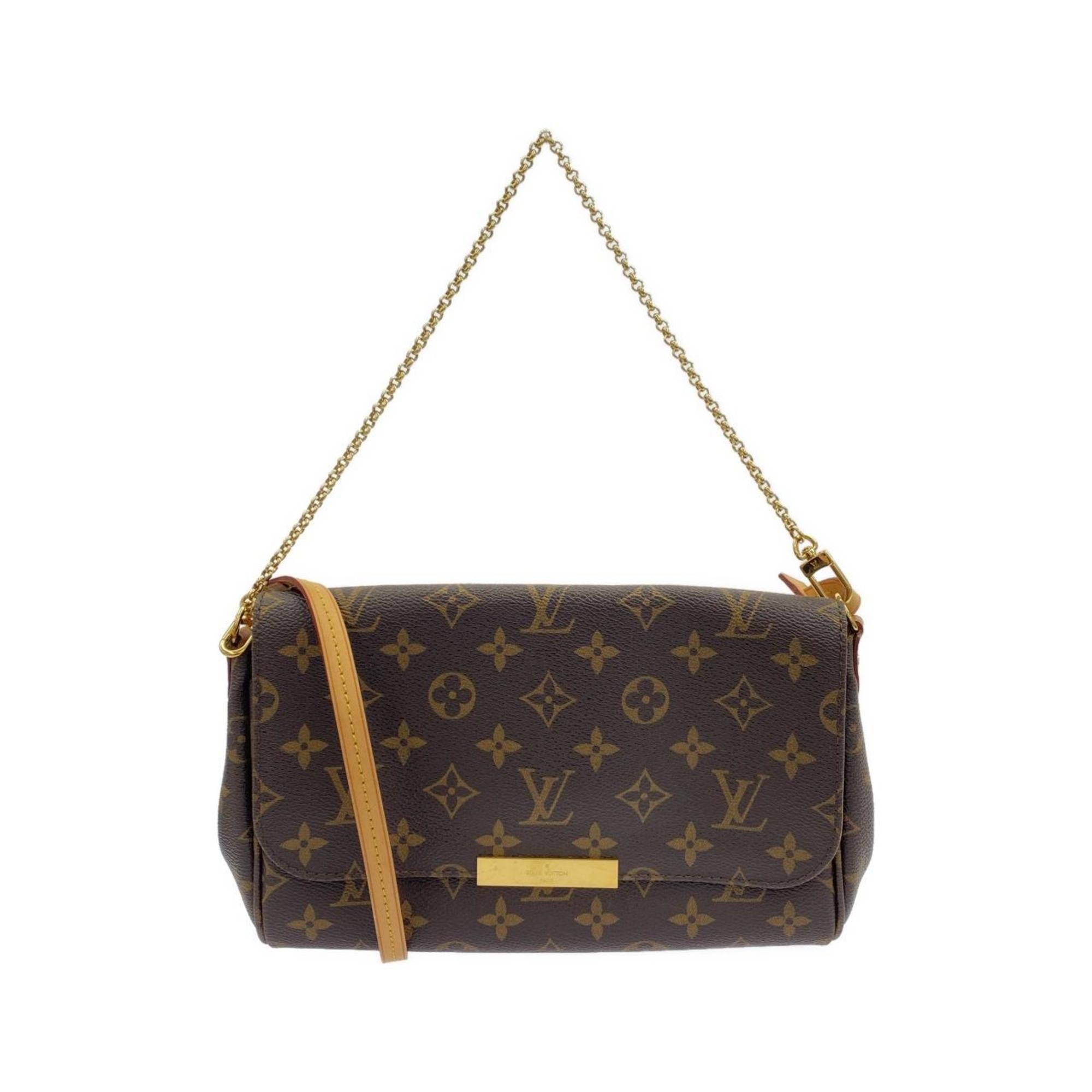 Louis Vuitton Brown Coated Canvas Shoulder Bag