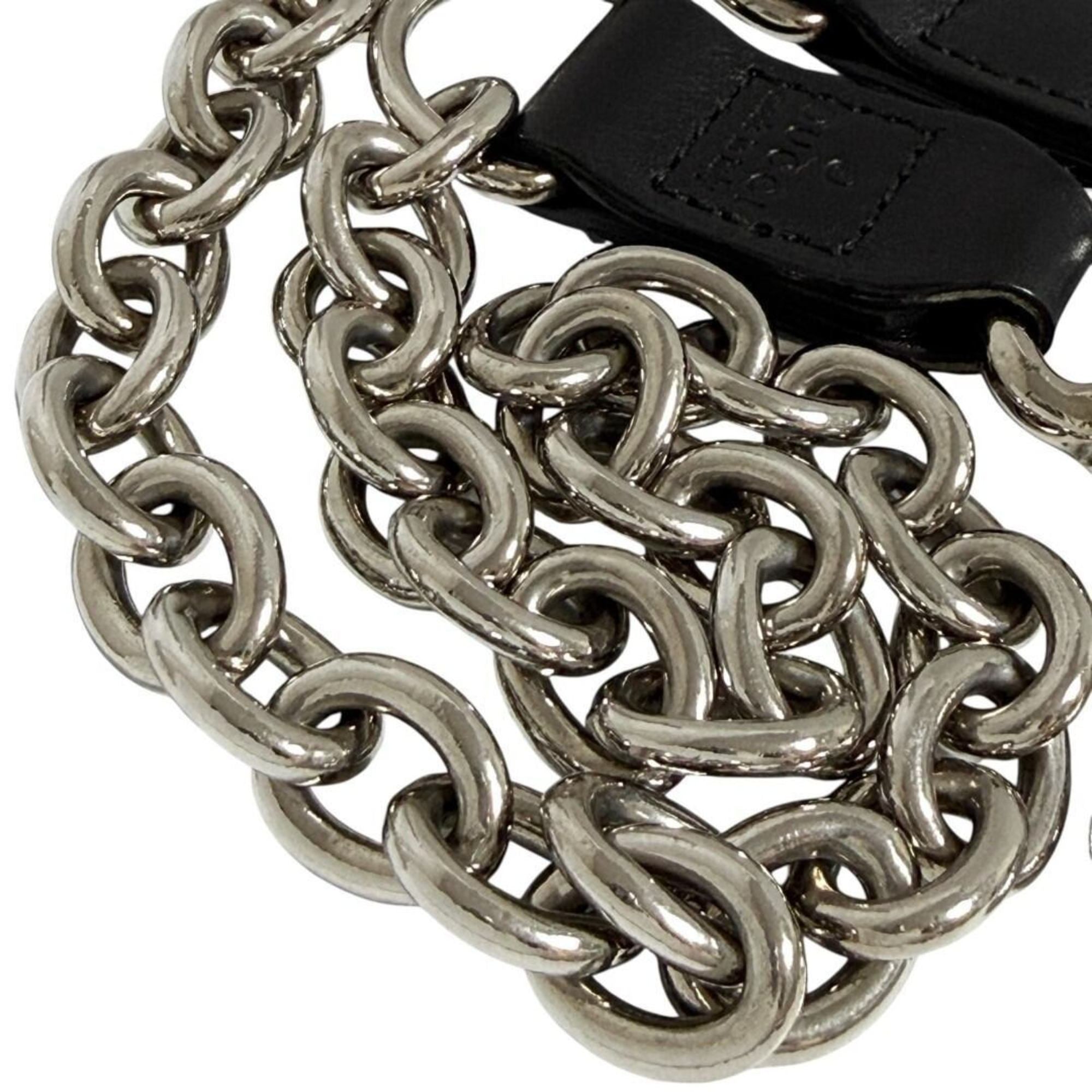 Gucci Leather Metal Chain/Shoulder Wallet (Pre-Owned)