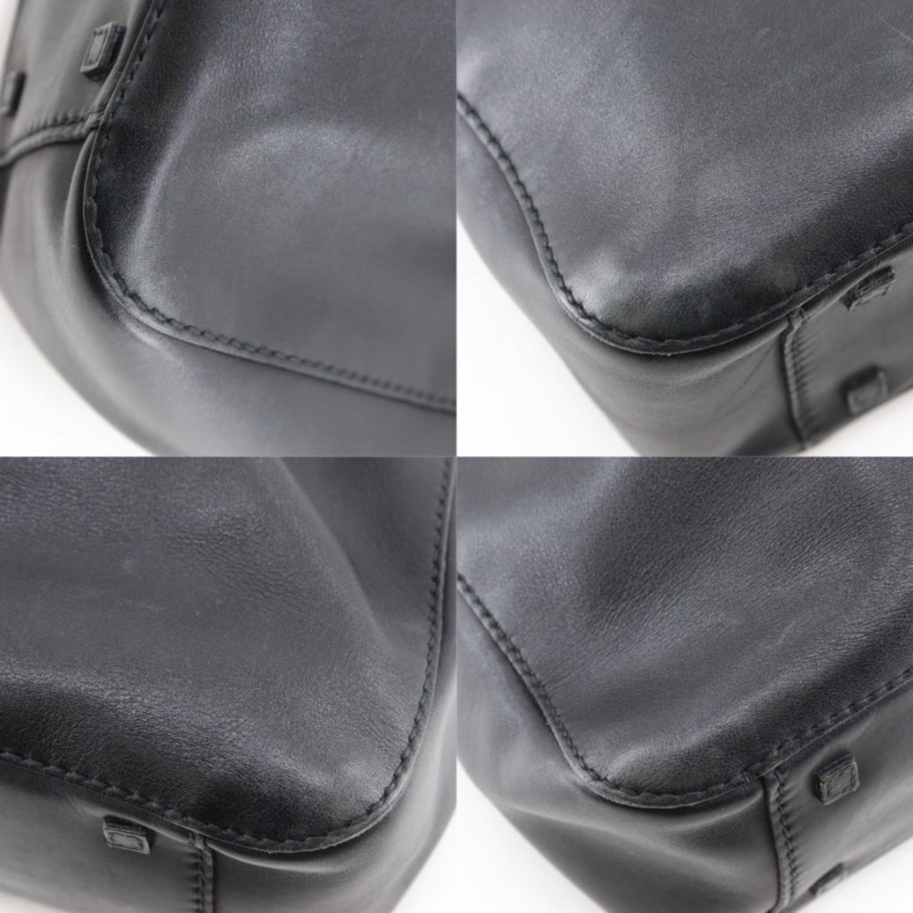 Gucci Black Leather Tote Bag (Pre-Owned)