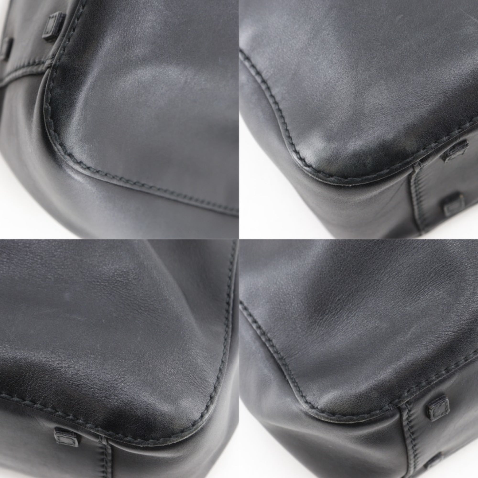 Gucci Black Leather Tote Bag (Pre-Owned)