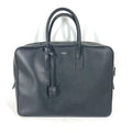 Saint Laurent Black Leather Handbag Tote Bag (Pre-Owned)