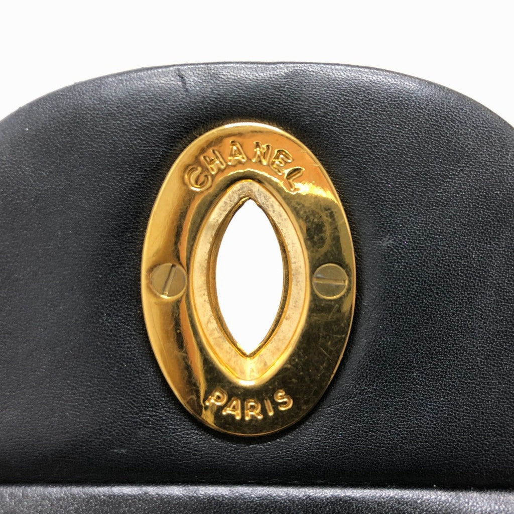 Chanel Black Leather Shoulder Bag