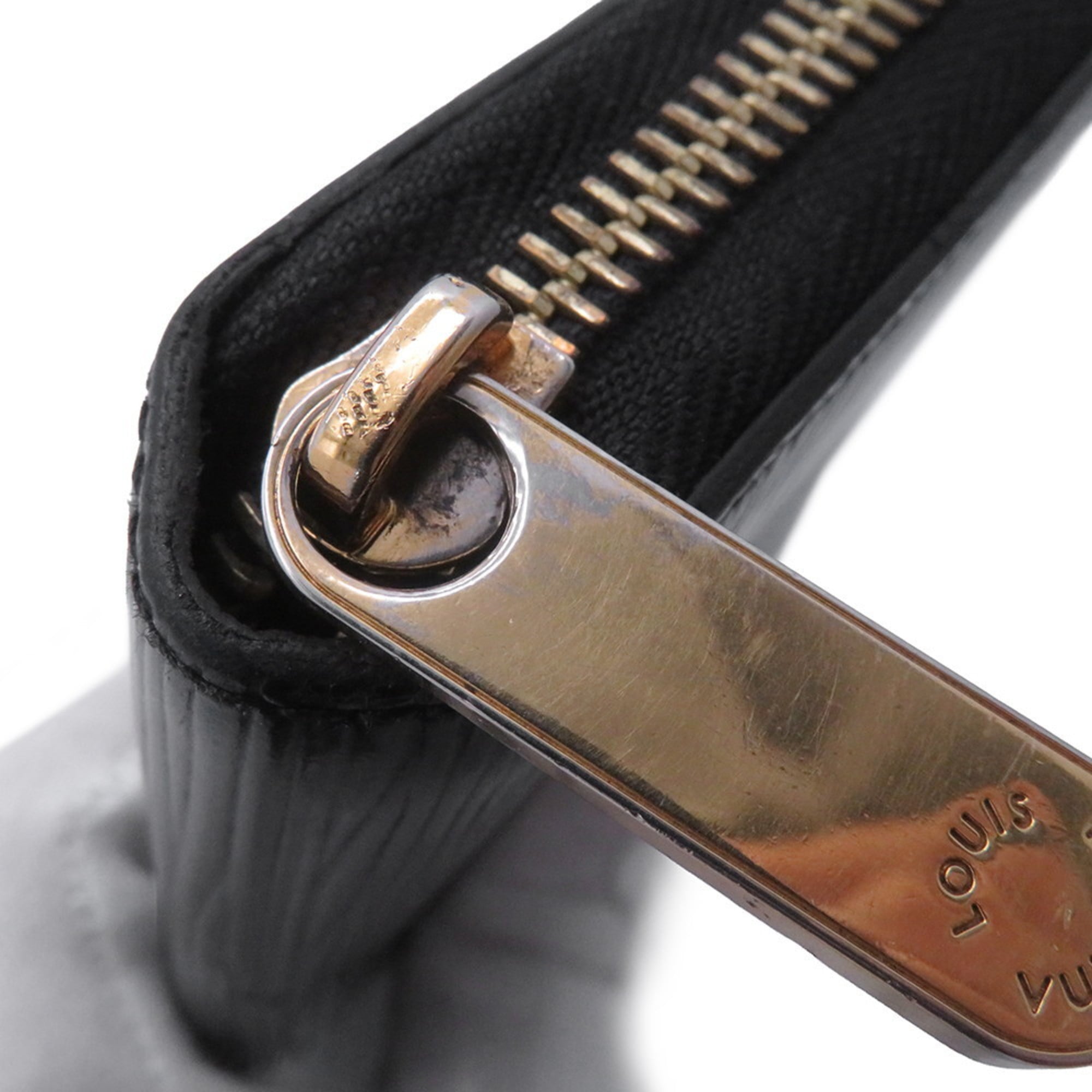 Louis Vuitton Black Noir Epi Leather Long Wallet