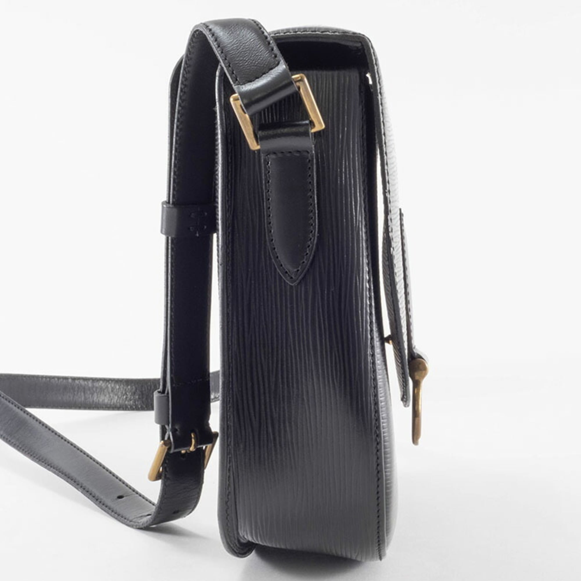 Louis Vuitton Black Epi Leather Shoulder Bag