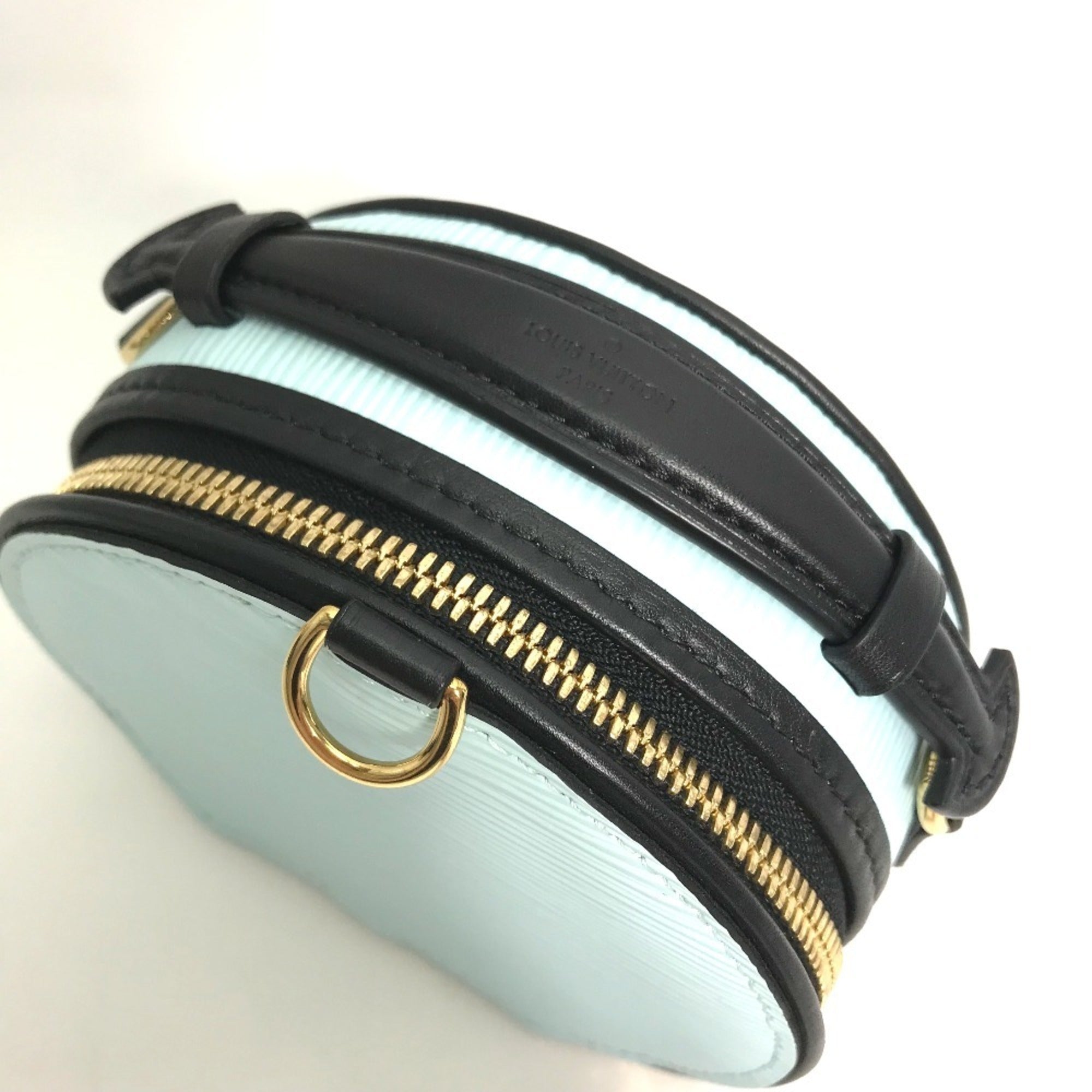 Louis Vuitton Blue Epi Leather Handbag Pouch Shoulder Bag