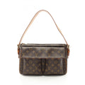 Louis Vuitton Monogram Brown Coated Canvas Leather Shoulder Bag