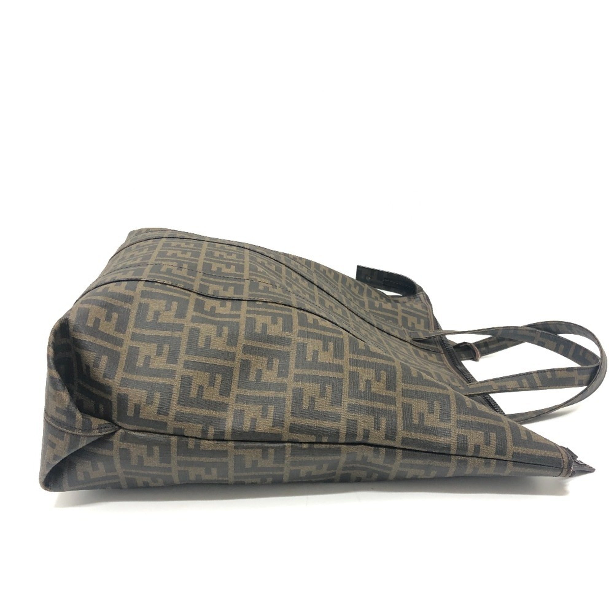 Fendi Brown Pvc Tote Bag