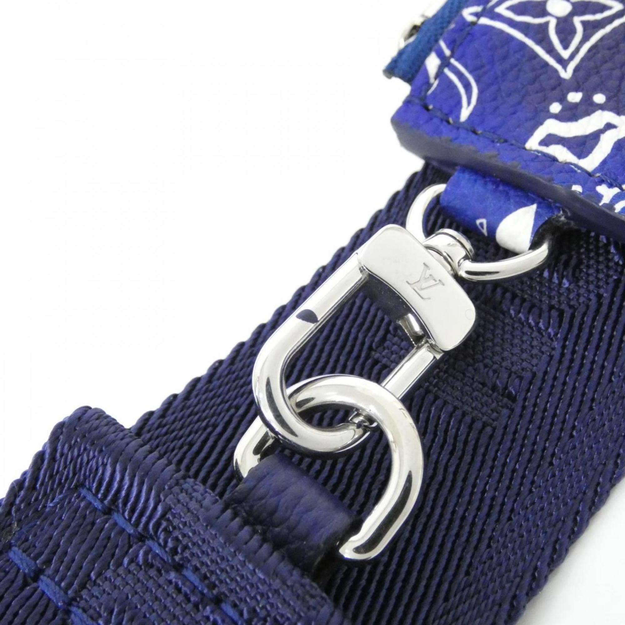 Louis Vuitton Blue Leather Shoulder Bag