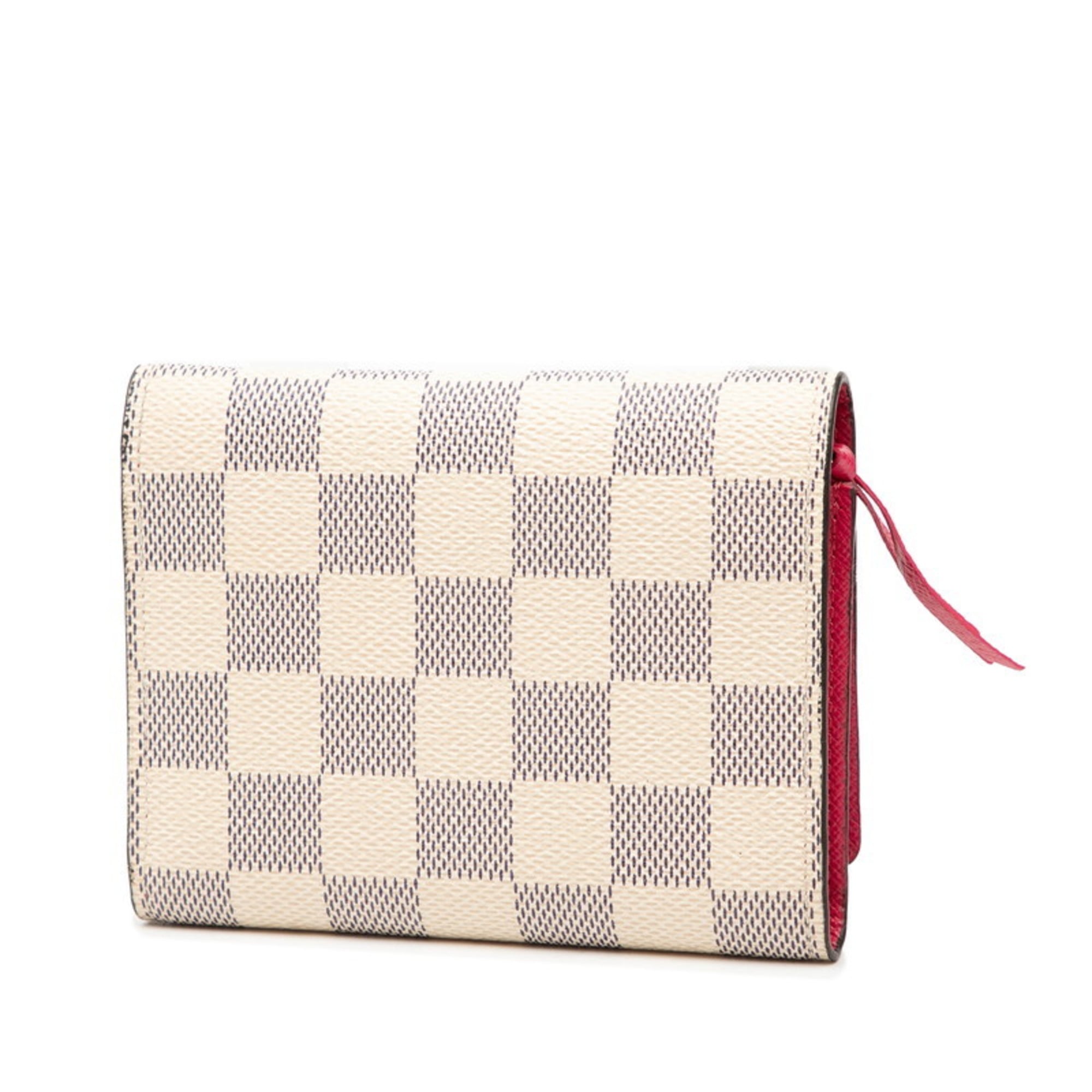 Louis Vuitton Multi-Color White Pvc Leather Wallet (Tri-Fold)