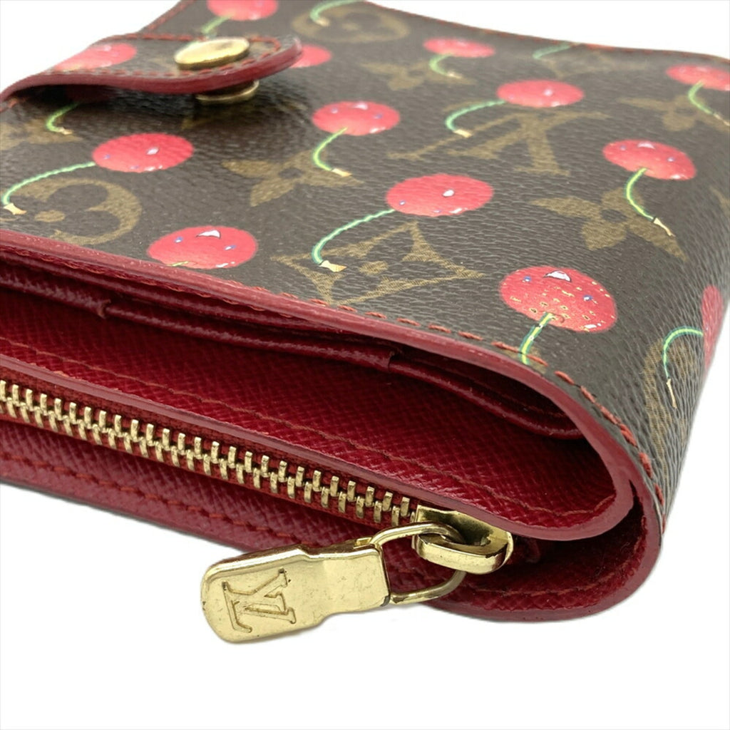 Louis Vuitton Brown Monogram Cherry Leather Wallet