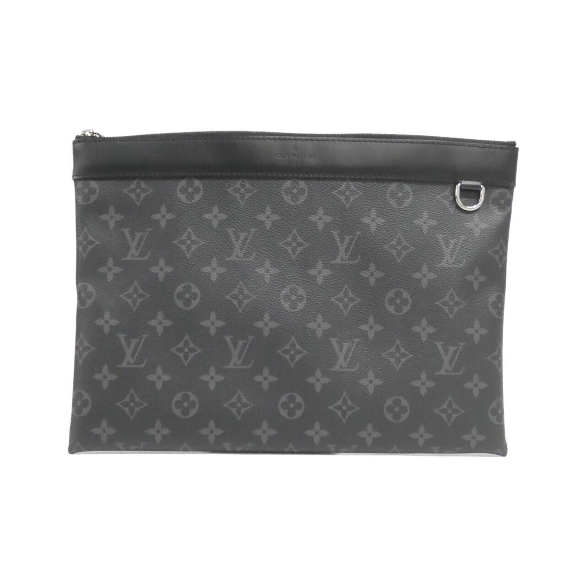 Louis Vuitton Black Coated Canvas Handbag Pochette