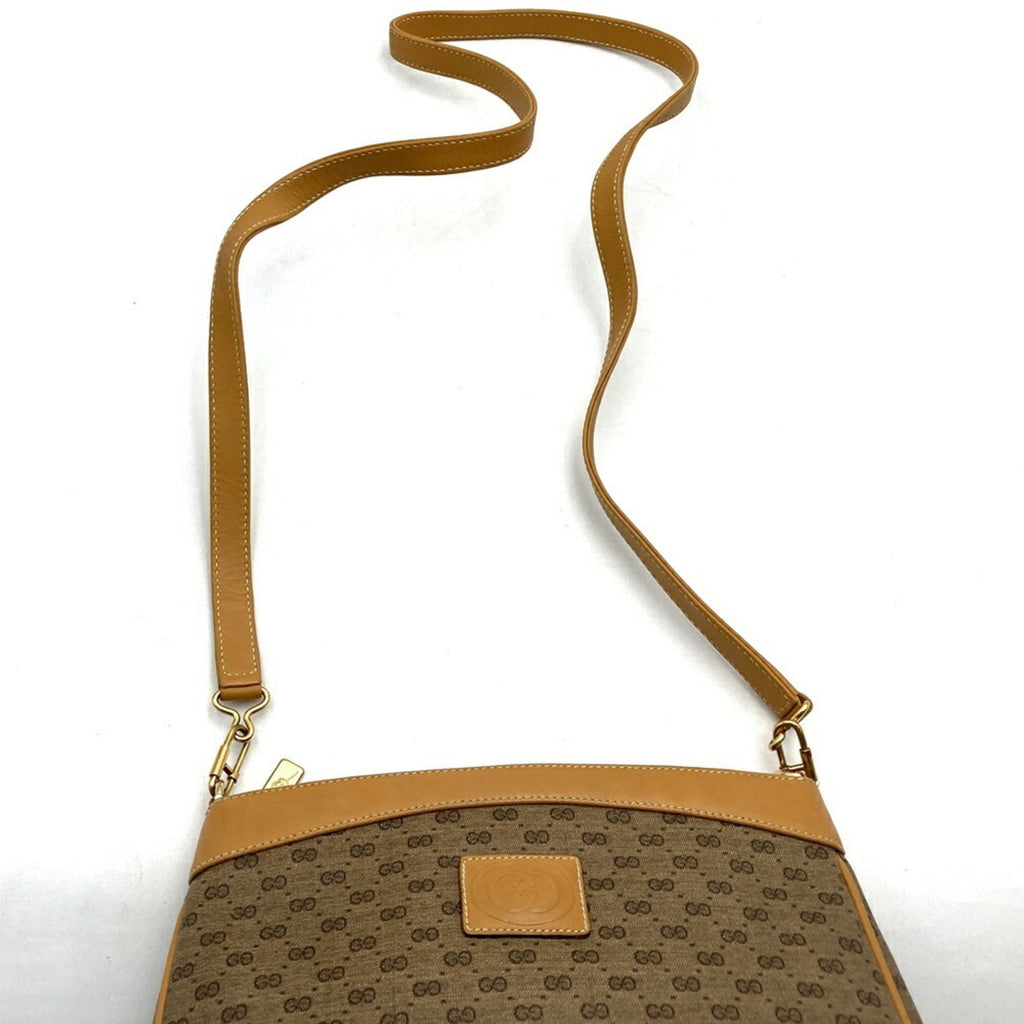 Gucci Brown Pvc Leather Shoulder Bag (Pre-Owned)