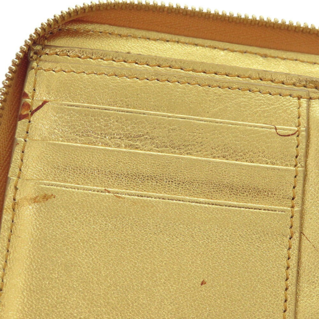 Celine Gold Yellow Leather Wallet (Bi-Fold)
