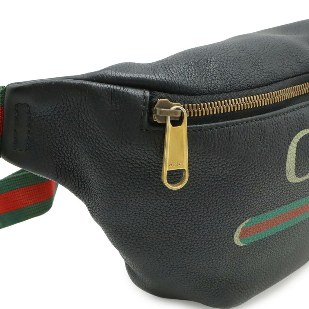 Gucci Black Leather Baguette Bag Sling Bag (Pre-Owned)
