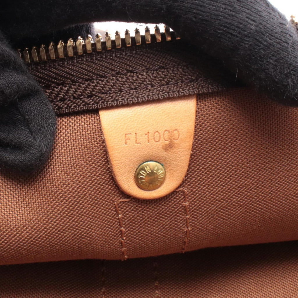 Louis Vuitton Brown Coated Canvas Pvc Monogram Leather Boston Bag