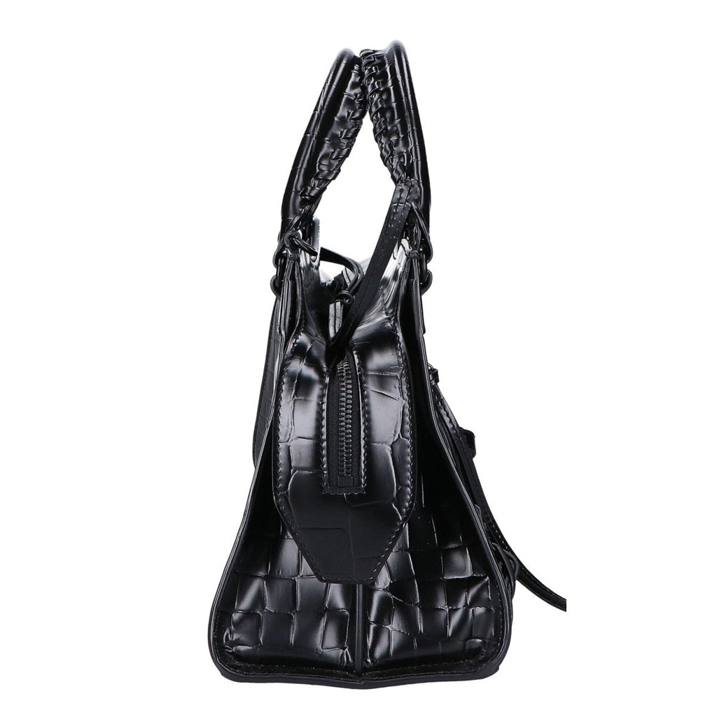 Balenciaga Black Leather Handbag Shoulder