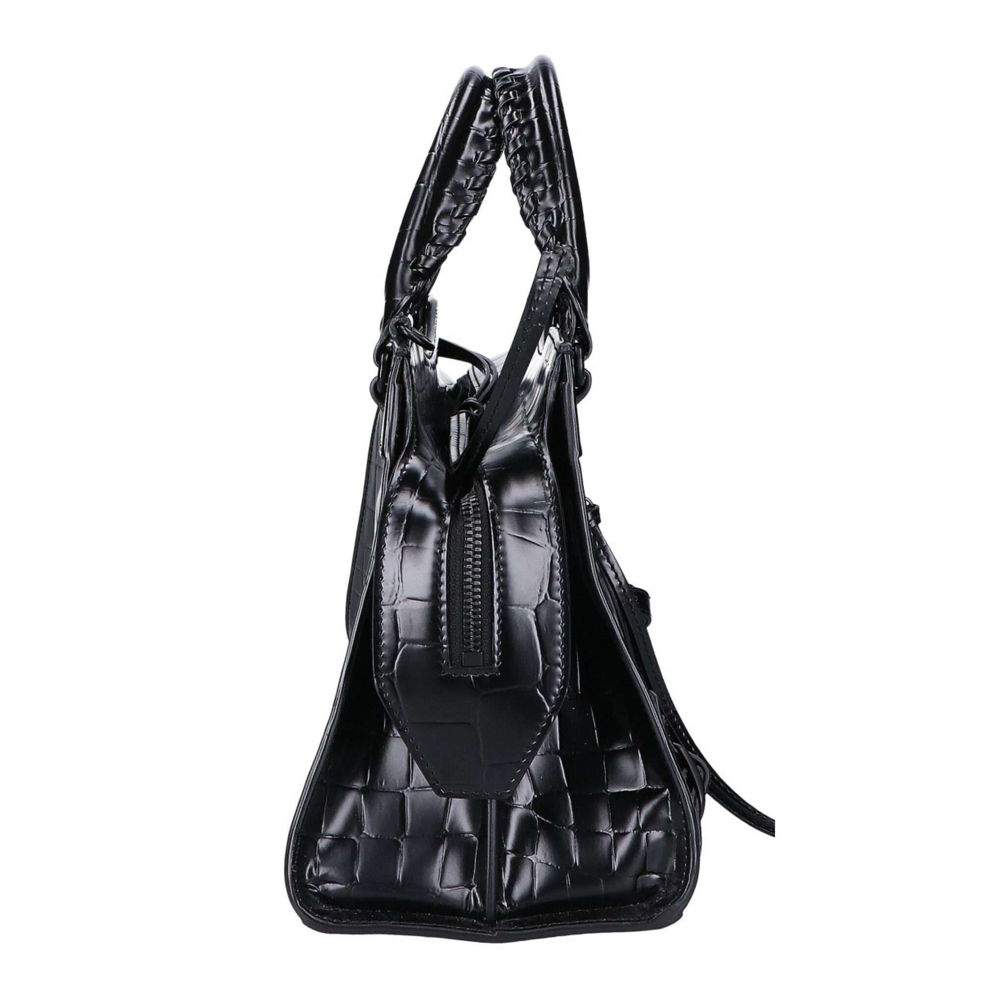 Balenciaga Black Leather Handbag Shoulder