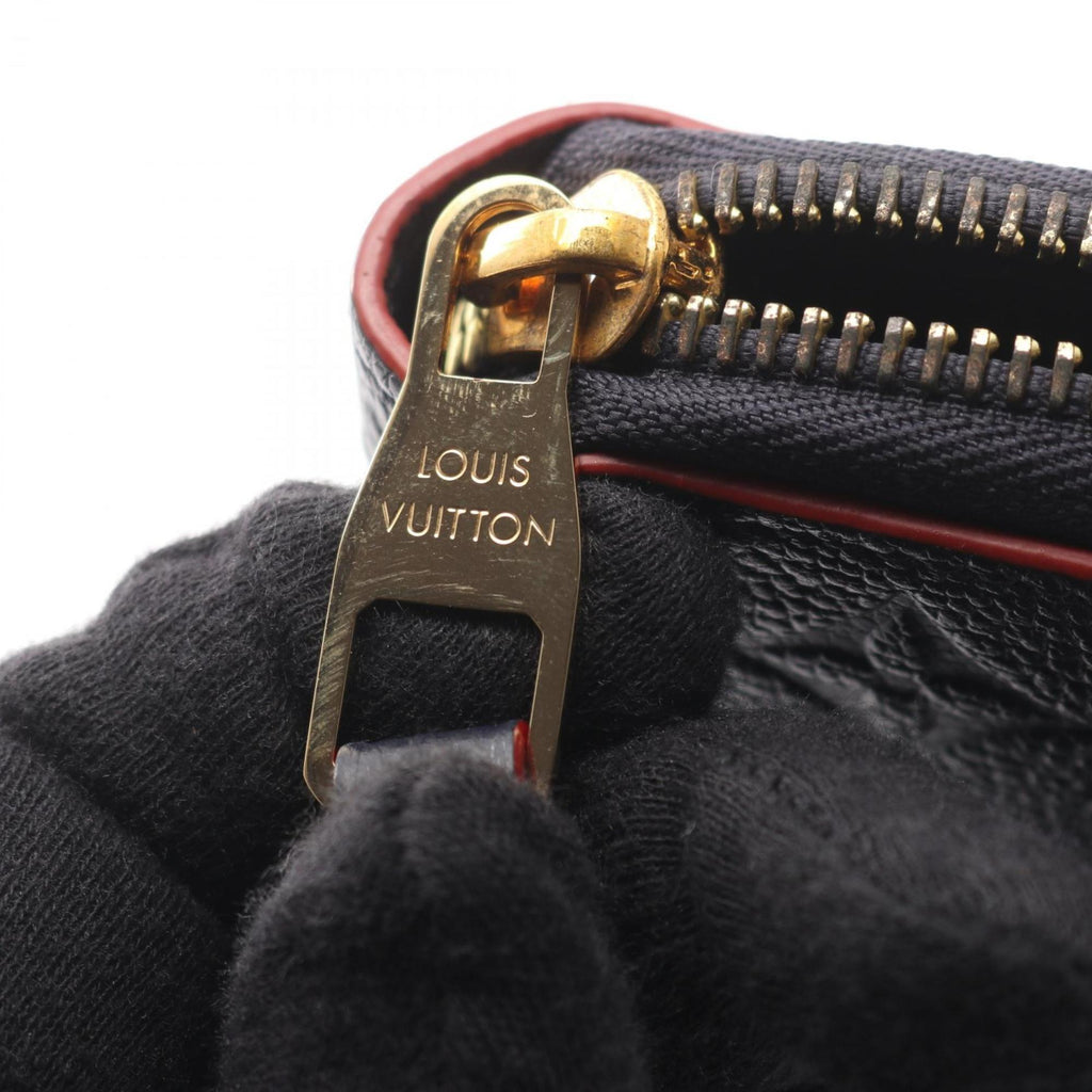 Louis Vuitton Marine Rouge Navy Red Color Monogram Empreinte Long Wallet