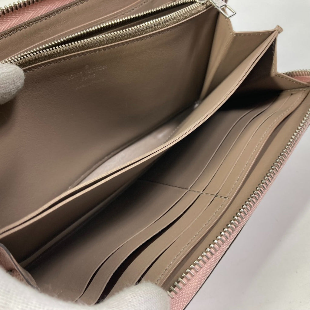 Louis Vuitton Pink Leather Long Wallet