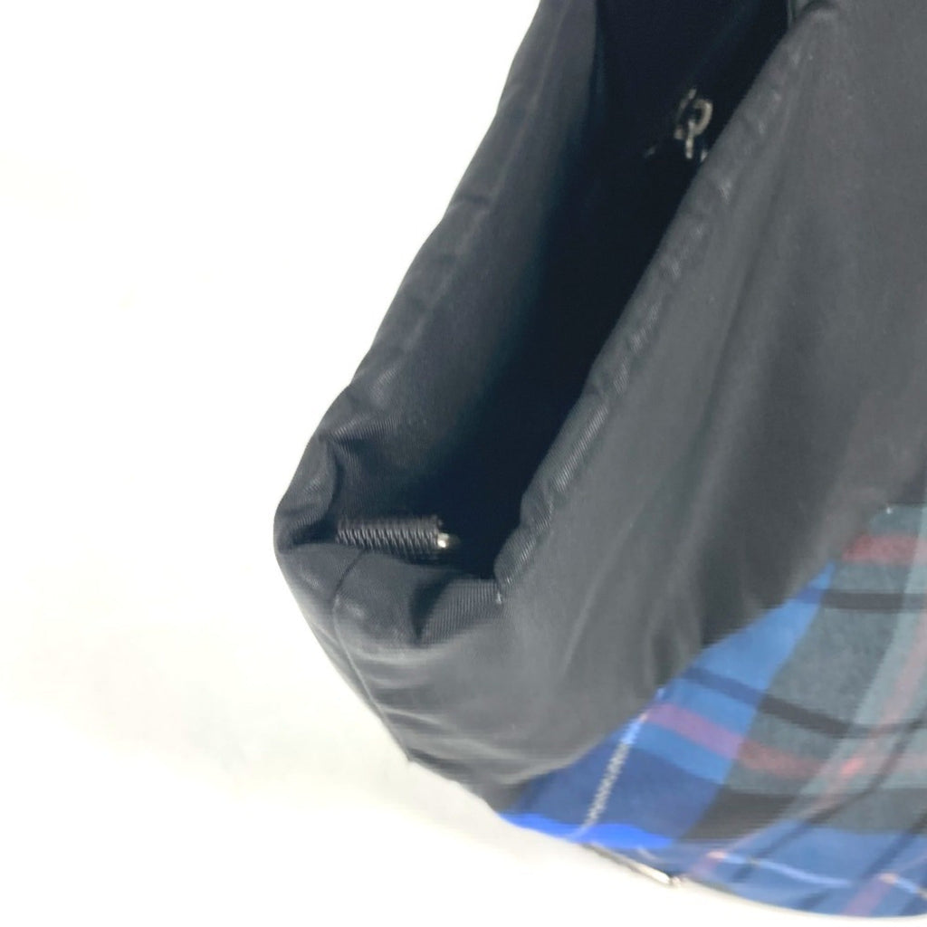 Prada Black Blue Green Nylon Shoulder Bag Tote Bag