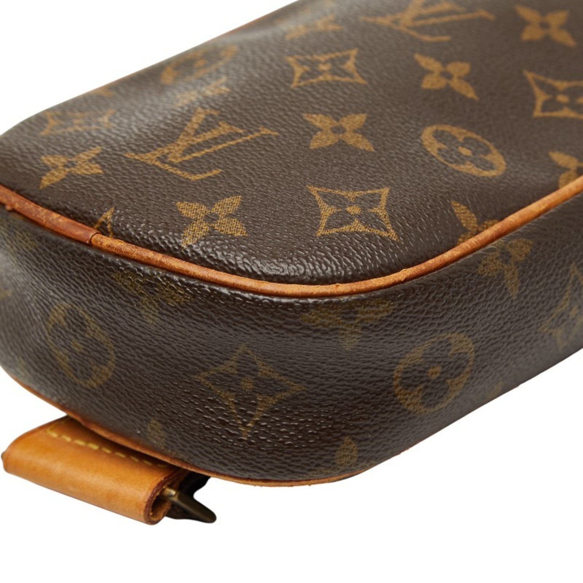 Louis Vuitton Brown Pvc Leather Sling Bag