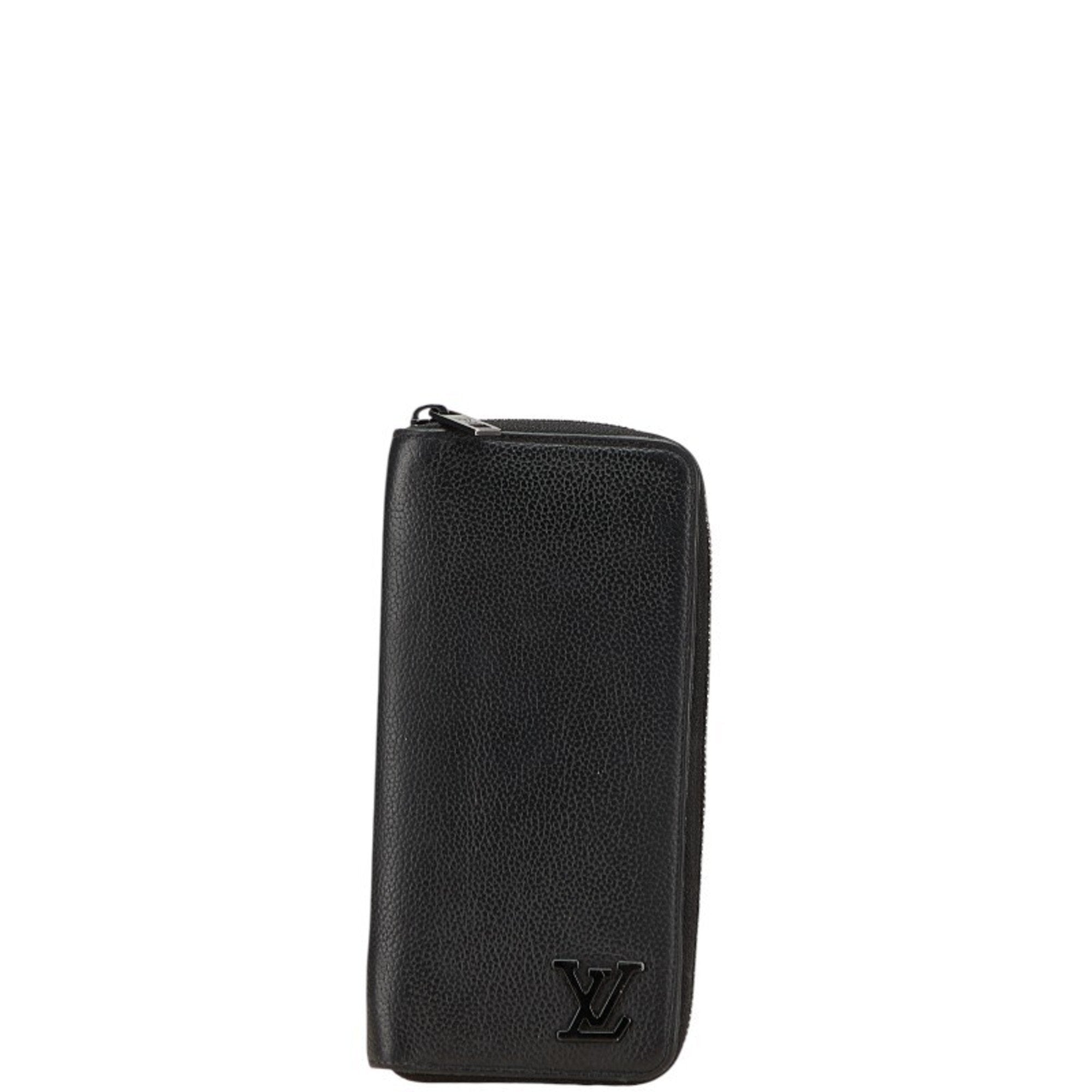 Louis Vuitton Black Noir Leather Long Wallet