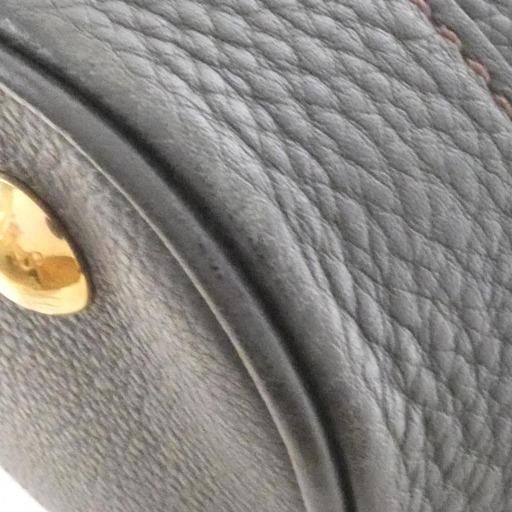 Louis Vuitton Mahina Black Leather Handbag