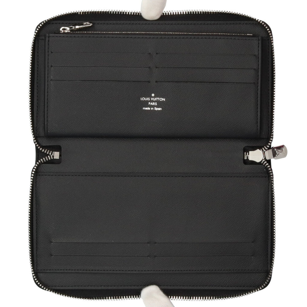 Louis Vuitton Black Gray Damier Graphite Long Wallet