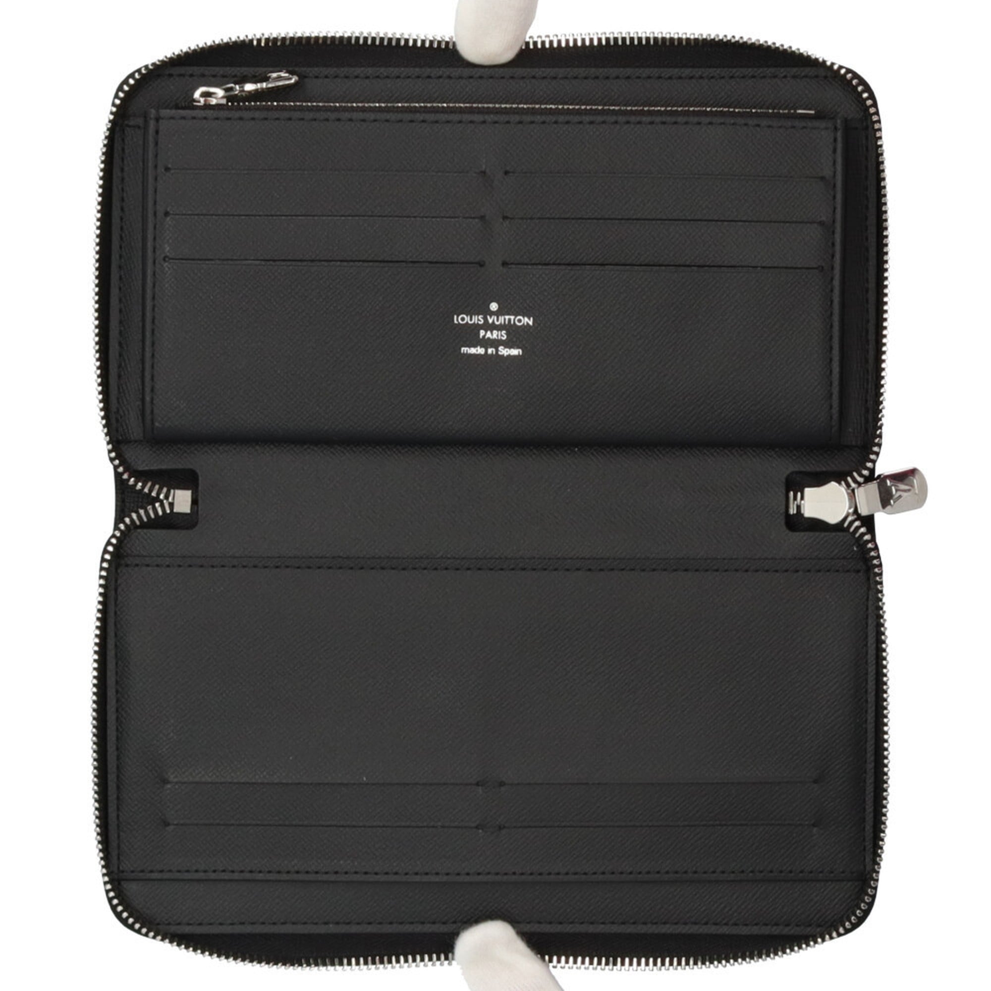 Louis Vuitton Black Gray Damier Graphite Long Wallet