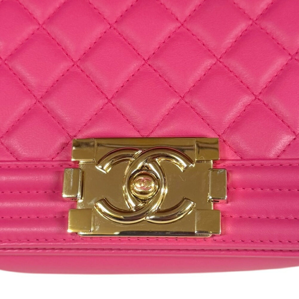 Chanel Pink Leather Shoulder Bag