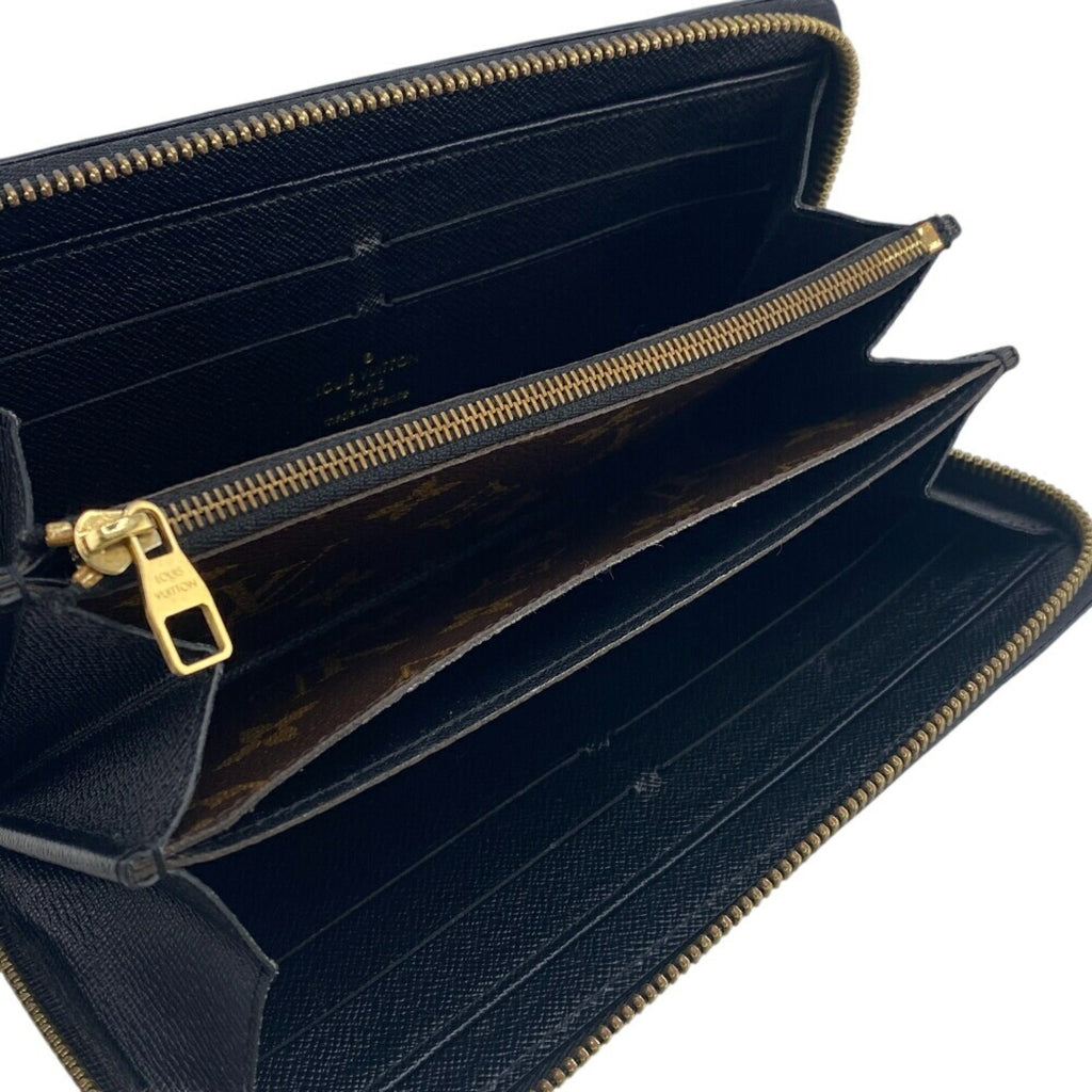 Louis Vuitton Monogram Black Brown Monogram Monogram Long Wallet