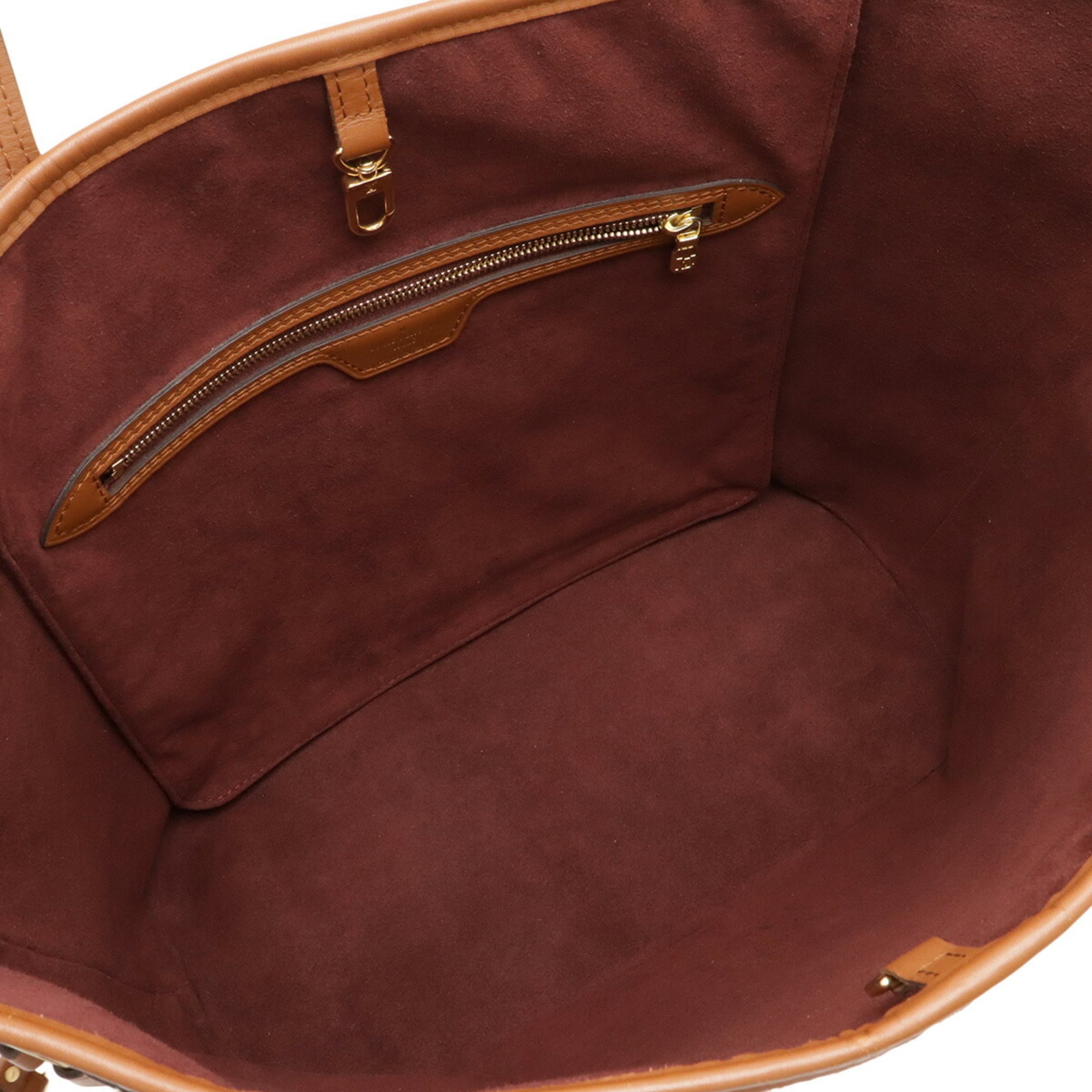 Louis Vuitton Bordeaux Brown White Jacquard Leather Pouch Shoulder Bag Tote Bag