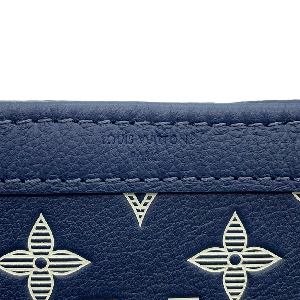 Louis Vuitton Navy White Monogram Shadow Shoulder Bag