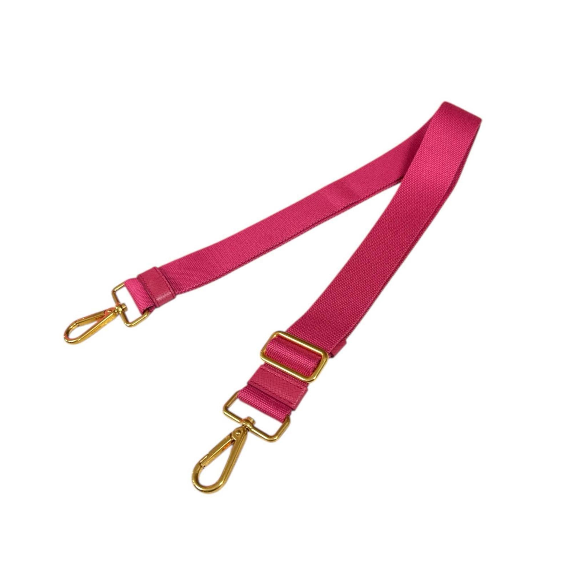 Prada Peonia Pink Canvas Shoulder Bag