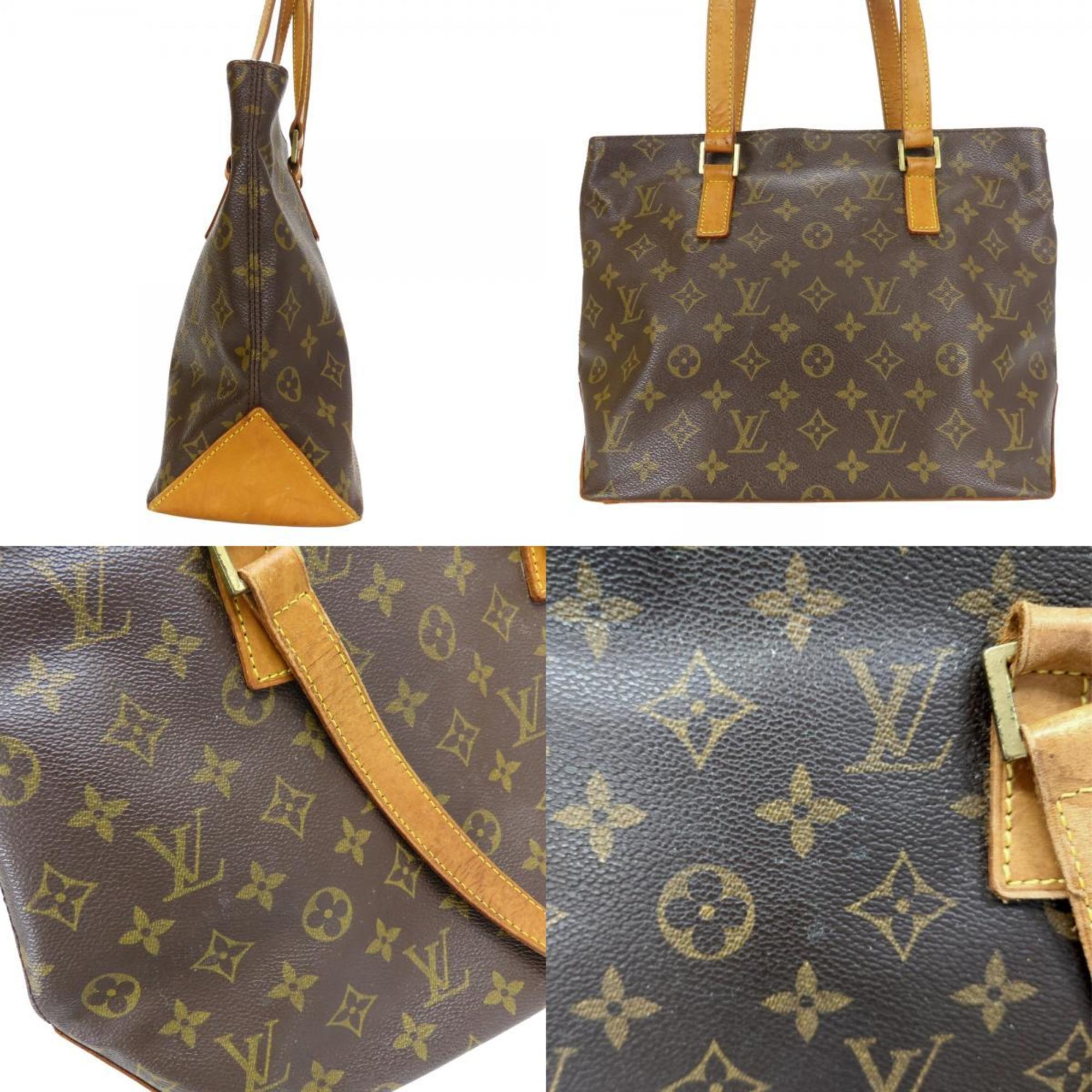 Louis Vuitton Brown Monogram Leather Tote Bag