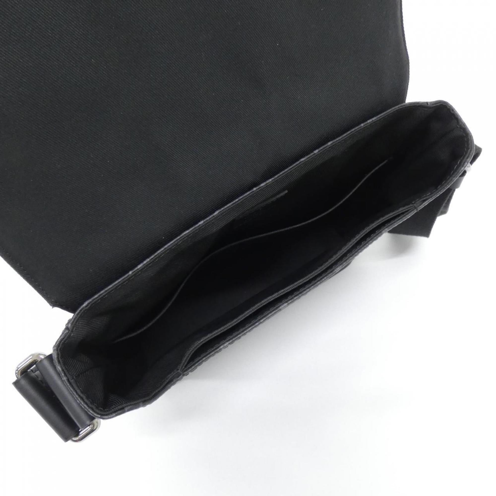 Louis Vuitton Black Coated Canvas Shoulder Bag