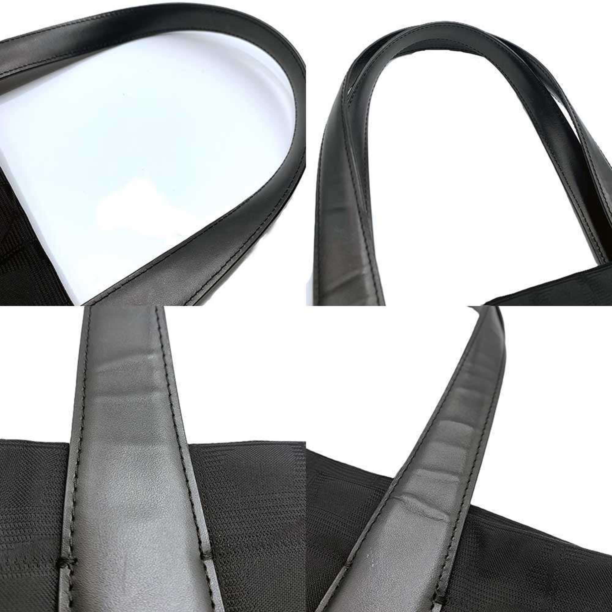 Chanel Black New Travel Line Leather Shoulder Bag Tote Bag