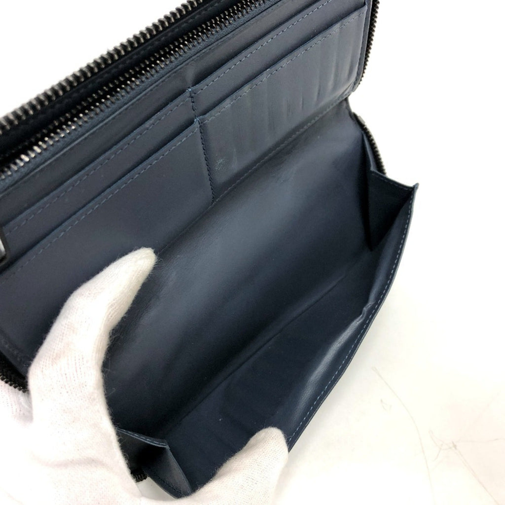 Louis Vuitton Monogram Shadow Galle Navy Monogram Shadow Long Wallet