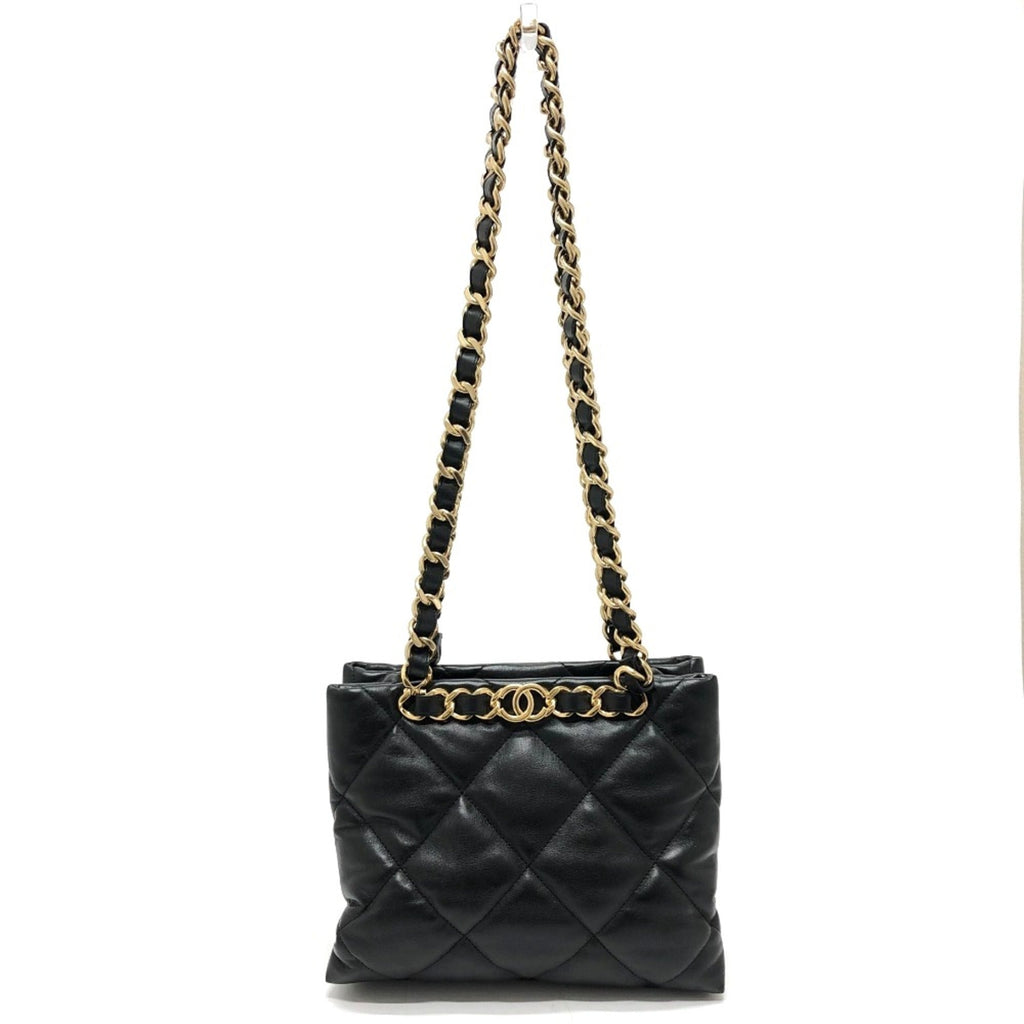 Chanel Black Leather Shoulder Bag