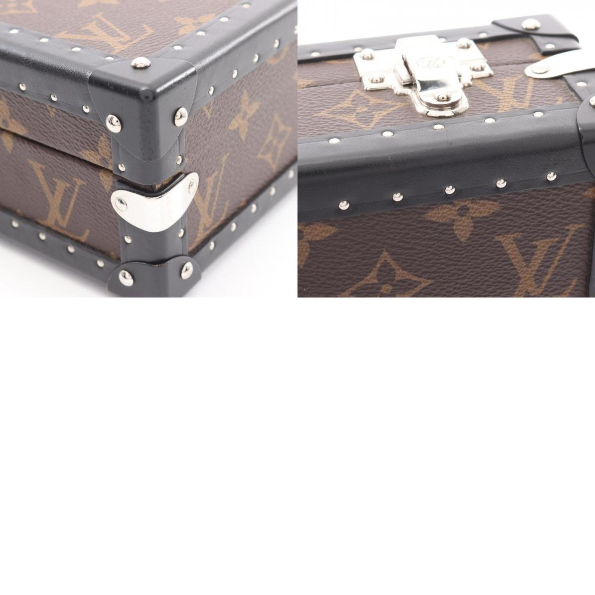 Louis Vuitton Black Brown Monogram Macassar Coated Canvas Shoulder Bag